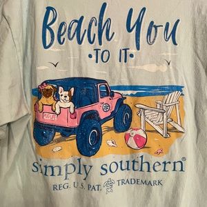 Simply southern beach tee
